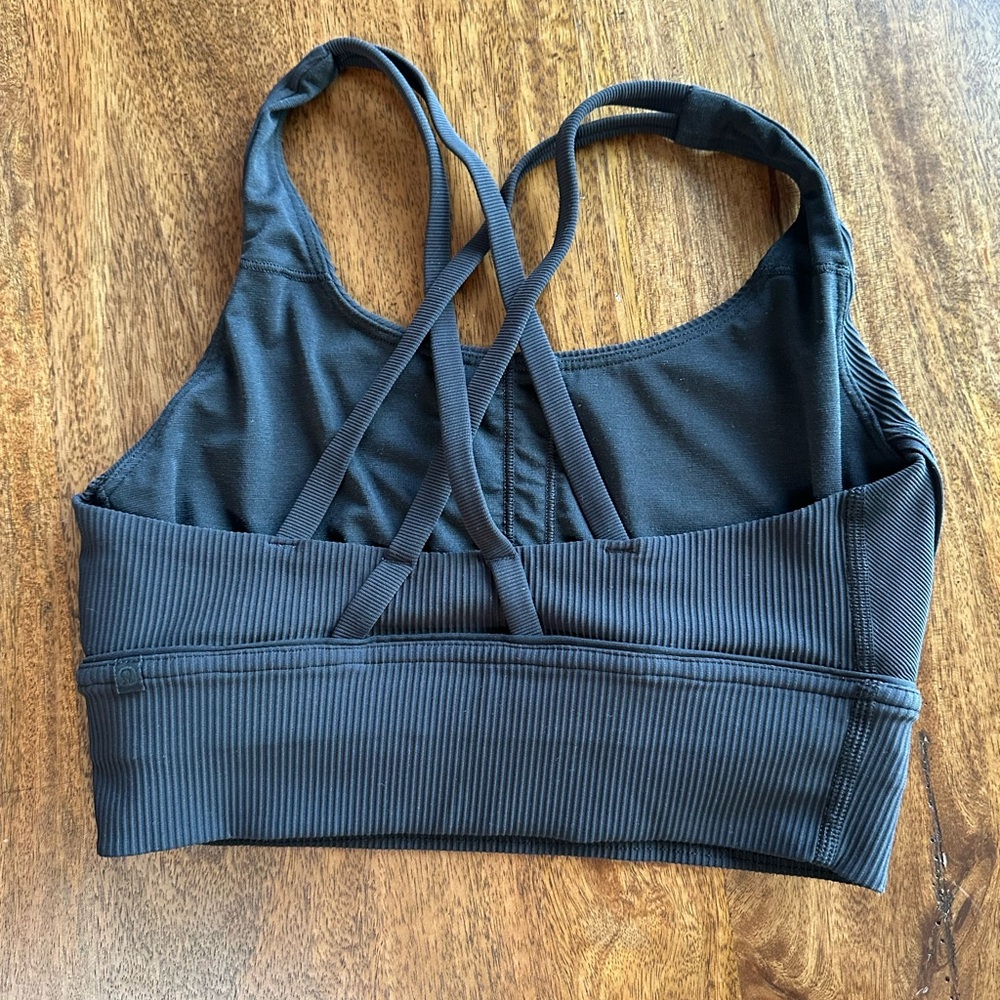 Black lululemon bra, size 4, black